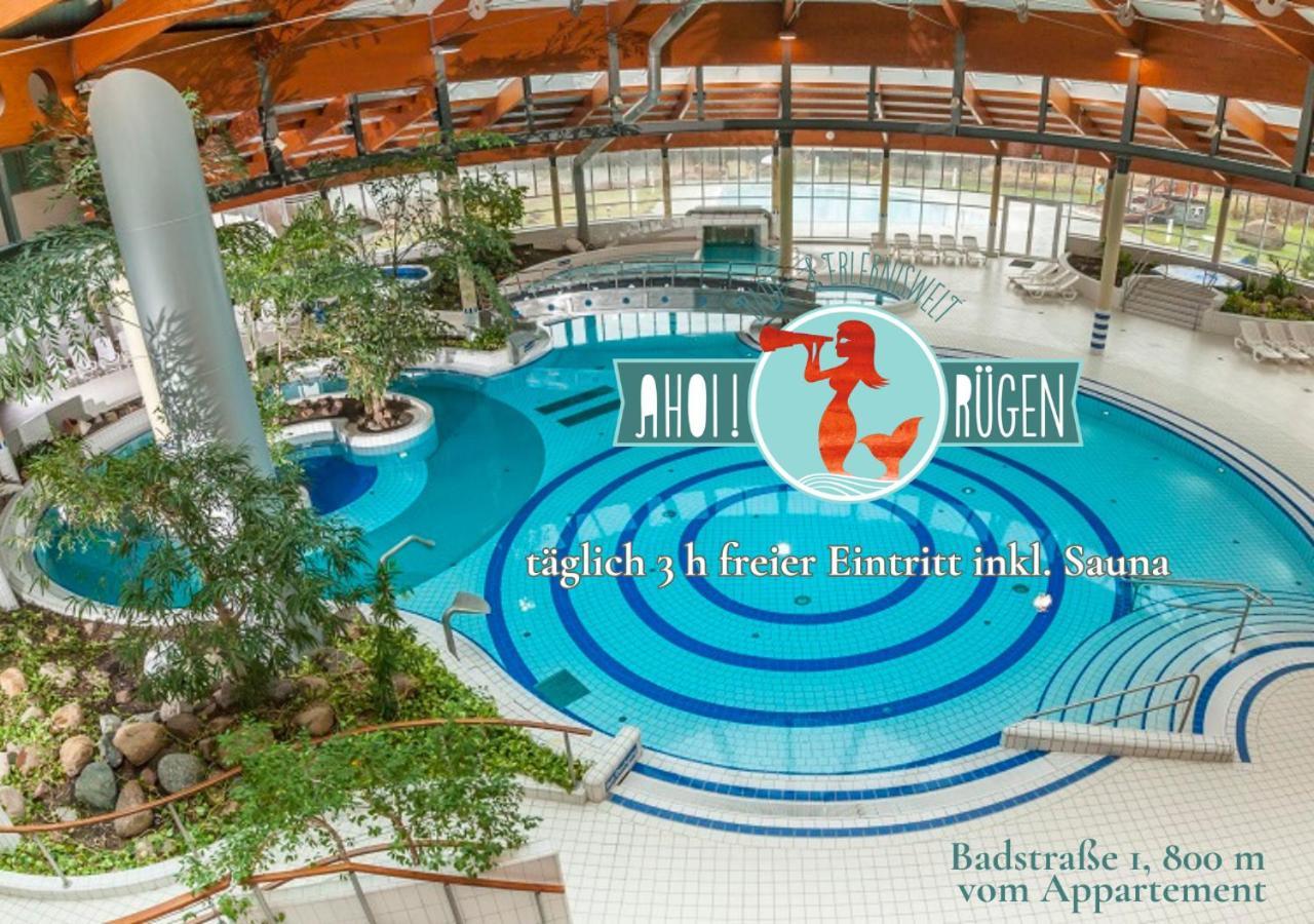Das Appartement Inselliebe Ruegen Inkl Sauna Und 3H Taeglich Eintritt Ahoi Schwimmbad Зеллин Экстерьер фото
